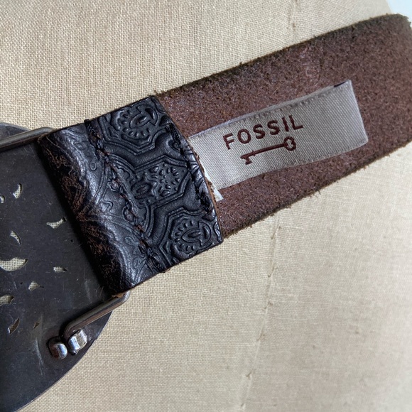 Fossil Rhinestone Statement Belt - Picture 3 of 4